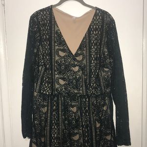 Emerald Green Lace Dress